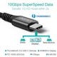 Кабель Choetech XCC-1007-V2-BK, премиум якисть USB3.1 С-папа/C-папа,2 м. (XCC-1007-V2-BK) - изображение 2