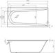 Ванна акриловая VAYER Boomerang 150x70 с ножками - изображение 4
