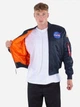 Бомбер чоловічий Alpha Industries 166107-07 L Синій (800070330266) - зображення 5