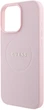 Etui plecki Guess Grained Gold Ring MagSafe do Apple iPhone 15 Pro Max Pink (3666339303945) - obraz 6