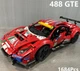 Конструктор машинка Technic Ferrari 488 GTE AF Corse на 1677деталей, маштаб 1:10 Феррарі червона Корса - изображение 5