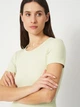 Футболка хлопковая длинная женская 4F 4FWAW25TTSHF2337-42S S Зеленая (5905700720461) - изображение 4