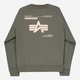 Bluza bez kaptura męska Alpha Industries 258307142 XL Zielona - obraz 7