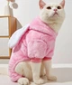 Костюм для котов (кошек) флисовый Зайка 2XL Розовый - изображение 1