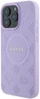 Etui plecki Guess Saffiano Peony Classic Logo MagSafe do Apple iPhone 16 Pro Max Purple (3666339328276) - obraz 3