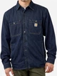 Сорочка джинсова чоловіча Carhartt 105605-H84 XL Синя (800070350124) - зображення 1