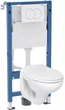 Инсталляция Geberit Duofix Pro 20 118.315.11.2 c панелью смыва Delta 01 белая 115.107.11.1 Round + унитаз подвесной Kolo Idol с сиденьем Soft Close дюропласт - изображение 1