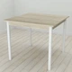 Кухонний стіл Ferrum-decor Агата 75x90x90 Білий ДСП Сонома 16мм (FRD-106258) - зображення 1