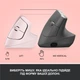 Миша Logitech Lift Vertical Ergonomic Wireless/Bluetooth Rose (910-006478) - зображення 8