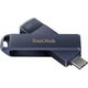 USB флеш накопитель SanDisk 128GB Phone Drive for iPhone Metallic Sky Lightning/Type-C U (SDIXD0N-128G-GN6NE) - изображение 4