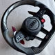 Руль карбон Audi RS с лепестками, кнопка start/stop и drive select - изображение 5