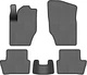 EVA коврики EVAtech в салон авто для Citroen C4 2010-2018 2 поколение Htb EU 5 шт Grey/Black (CN1556C5CP2RGB) - изображение 1