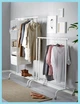 Вешалка для одежды IKEA Белая 111×51×126–175 см - изображение 5