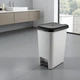 Відро для сміття з педаллю пластиковий з кришкою, 40 л, Сірий (076-GRAY) - зображення 6