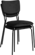Набір стільців для кухні та вітальні ModernHome by Multistore оксамитових 4 шт. Чорні (KJC-4-BC) - зображення 5