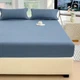 Простирадло на резинці Softable Fabric 150×200 , синій — м’яке, щільне, комфортне (KT7006015) - зображення 3