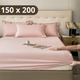 Простыня на резинке Softable Fabric 150×200 + 2 наволочки — мягкая, плотная, комфортная, розовый (KT7006022) - изображение 1
