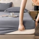 Простыня на резинке Softable Fabric 150×200 + 2 наволочки — мягкая, плотная, комфортная, серый (KT7006032) - изображение 5