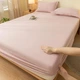Простыня на резинке Softable Fabric 150×200 + 2 наволочки — мягкая, плотная, комфортная, розовый (KT7006022) - изображение 4
