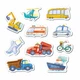 Набор магнитов "Виды транспорта" DoDo Toys 200266, 10 элементов в комплекте - изображение 2
