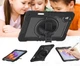 Протиударний чохол Carbon Capsule з підставкою 360° та ремінцем на Samsung Galaxy Tab S11 5G 11" SM-X736 / Tab S11 Wi-Fi 11" SM-X730 (Чорний) - зображення 3