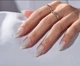 Гелеві тіпси для нарощування з французьким манікюром Soft Gel Мигдаль М глянсові 150 шт молочний з білим френчем (020) - зображення 2