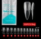 Гелевые типсы для наращивания Nail Kingdom классический Cтилет 120 шт прозрачные (107) - изображение 1