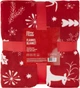 Плед ARDESTO Christmas Олени Flannel Красный Полуторный 160х200 см (ART0126PB) - изображение 1