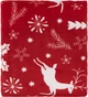 Плед ARDESTO Christmas Олени Flannel Красный Полуторный 160х200 см (ART0126PB) - изображение 2