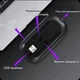 Мишка бездротова безшумна комп'ютерна Art Planet Mouse Pro 3 Slim для макбука ПК та ноутбука акумуляторна безпровідна 2в1 Bluetooth і USB 2.4ГГц плоска Slim з RGB підсвіткою до мак комп'ютера ігрова 400мАг - зображення 7