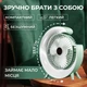 Вентилятор на аккумуляторе настольный вентилятор беспроводной c RGB-подсветкой USB вентилятор Hofmy AC-70 Green - изображение 4
