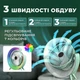 Вентилятор на аккумуляторе настольный вентилятор беспроводной c RGB-подсветкой USB вентилятор Hofmy AC-70 Green - изображение 5