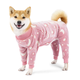 Утепленная пижама для собак Wan Talk Pet Onesie PJs Slim Fit, Pink, XL - изображение 1