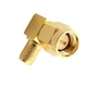SMA(male) angle for RG223 Коннектор SMA (штекер) угловой для коаксиального кабеля 3.01.304 RG223, Leno RF (КНР) - изображение 6