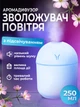 Увлажнитель воздуха с подсветкой аромадифузор портативный увлажнитель воздуха в машину ароматический диффузор USB ночник в детскую ночник аромадифузор Humidifier 250ml Blue Hofmy QW-18 - изображение 1