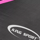 Фитнес батут с ручкой King Sport 130см Pink усиленная стальная рама, 42 амортизатора - изображение 10