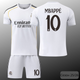 Детская футбольная форма Real Madrid 2025/26 — Kylian Mbappé №10 (домашняя, белая), размер 26 (рост 140–145 см) - изображение 1
