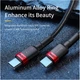 Дата кабель USB-C to USB-C 2.0m PD2.0 100 W (20V/5A) red+black Baseus (CATKLF-AL91) - зображення 2