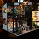 3D Румбокс Coffee Cafe миниатюрное двухэтажное кафе для творческой сборки конструктор кукольного домика с мебелью и деталями интерьера (AA0036) - изображение 6