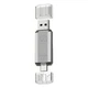 Флешка T&G 009 128GB USB+Type-C 3.0 Star срібло - изображение 1
