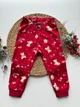 Пижама Новогодняя детская H&M 80 см красная - изображение 4