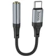 Перехідник HOCO LS36 TYPE-C - AUX 3.5 Black - зображення 2