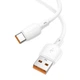 Кабель BOROFONE BX93 USB AM - Type-C 100W 6A 0,25m білий - изображение 3