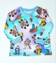 Пижама детская с длинным рукавом принт Disney 110 голубой - изображение 2