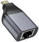 Мережевий адаптер перехідний HOCO UA35 USB TYPE-C to LAN, RJ45, 100 мб/с, gray - изображение 3