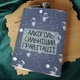 Фляга для алкоголя из нержавеющей стали Marmyza "Алкоголь сильнее гравитации" - 30 мл - изображение 1
