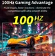 HGFRTEE 21,5-дюймовий портативний ігровий монітор Full HD 1080P 100 Гц 4000:1 контрастність екрану для ПК Xbox PS4 / 5 Switch VA панель - изображение 4