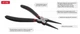 Круглогубцы 190 мм 40CrV INTERTOOL NT-0150 фосфатированные полированные обливные двухслойные рукоятки - изображение 8