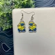 Бижутерия Акриловые Серьги Миньони Minions - изображение 1