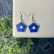 Біжутерія Акрилові Сережки Синя Вязниця Blue Lock - зображення 1